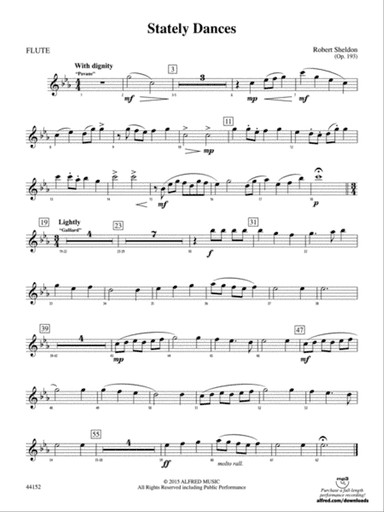 Stately Dances: Flute