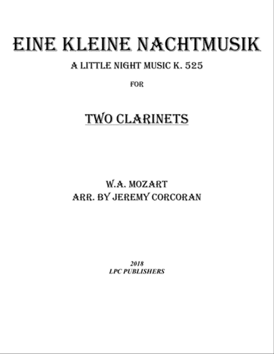 Eine Kleine Nachtmusik for Two Clarinets