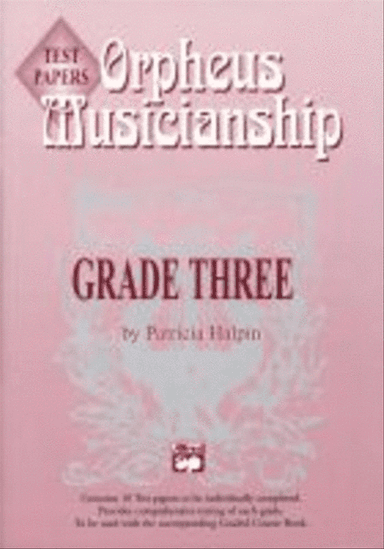 Musicianship Grade 3 Test Papers