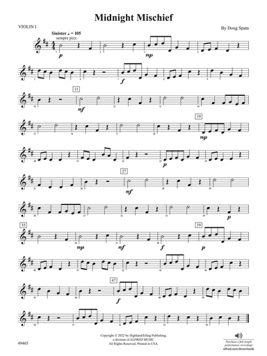 Midnight Mischief: 1st Violin