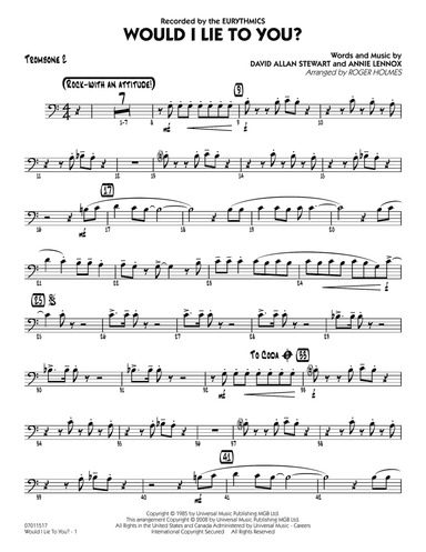 Would I Lie to You? - Trombone 2