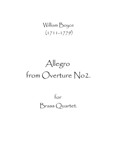 Allegro from Overture No.2
