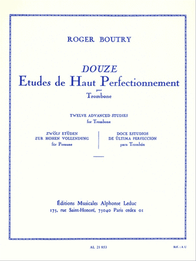 12 Etudes De Haut Perfectionnement (trombone Solo)