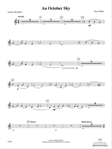 An October Sky: 2nd B-flat Trumpet