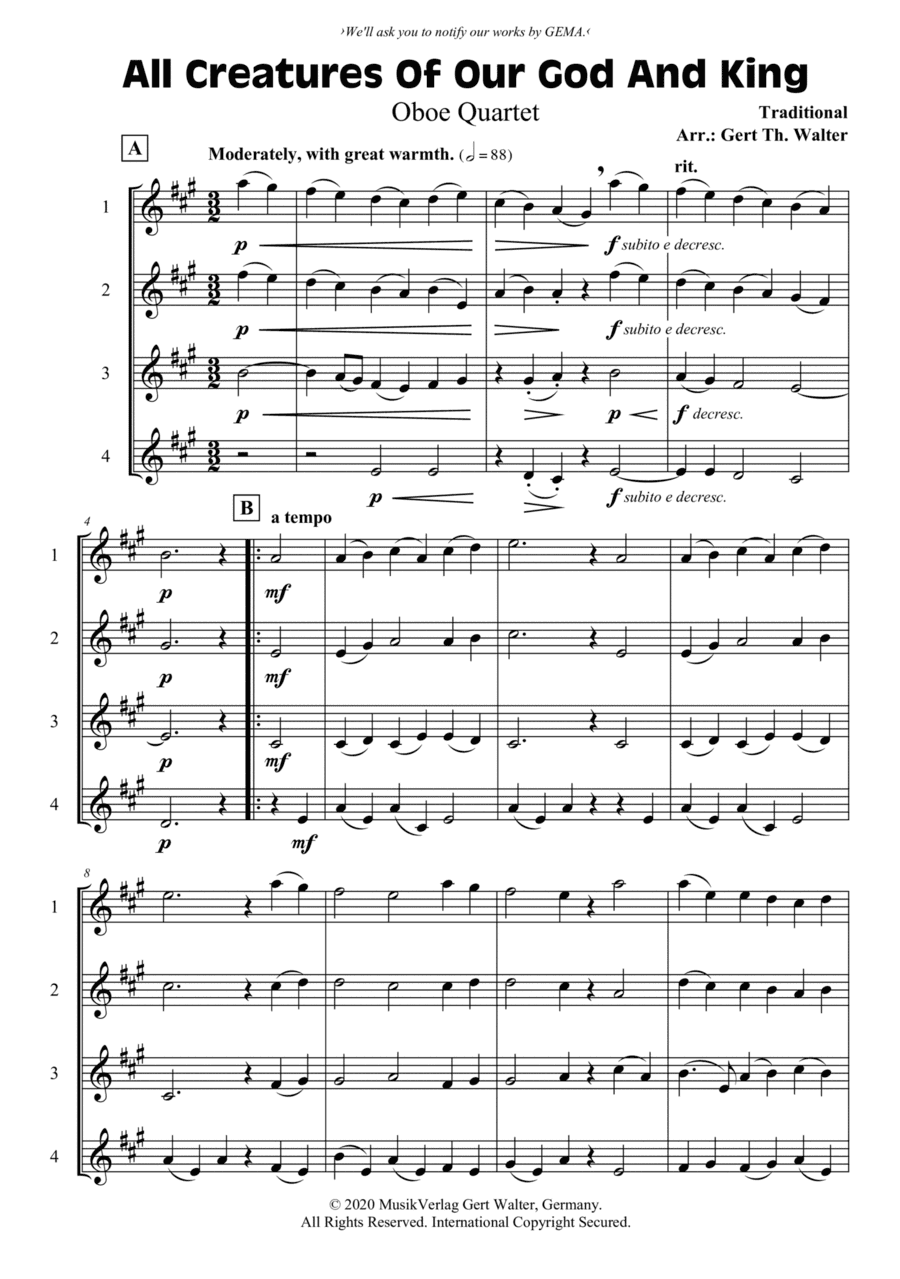 All Creatures Of Our God And King