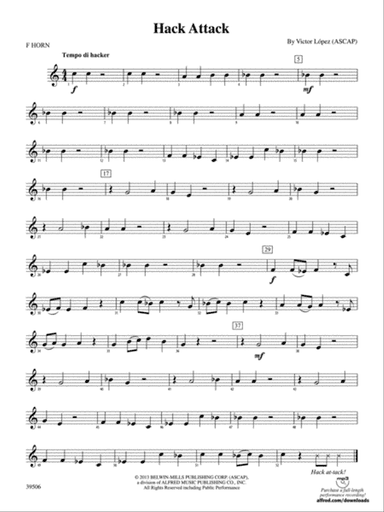 Hack Attack: 1st F Horn