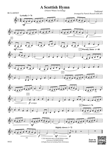 A Scottish Hymn: 1st B-flat Clarinet