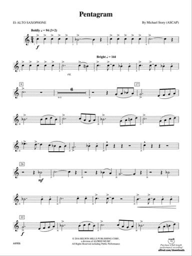 Pentagram: E-flat Alto Saxophone