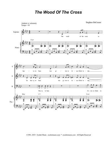 The Wood Of The Cross (SAB)