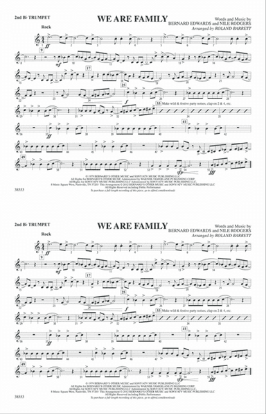 We Are Family: 2nd B-flat Trumpet