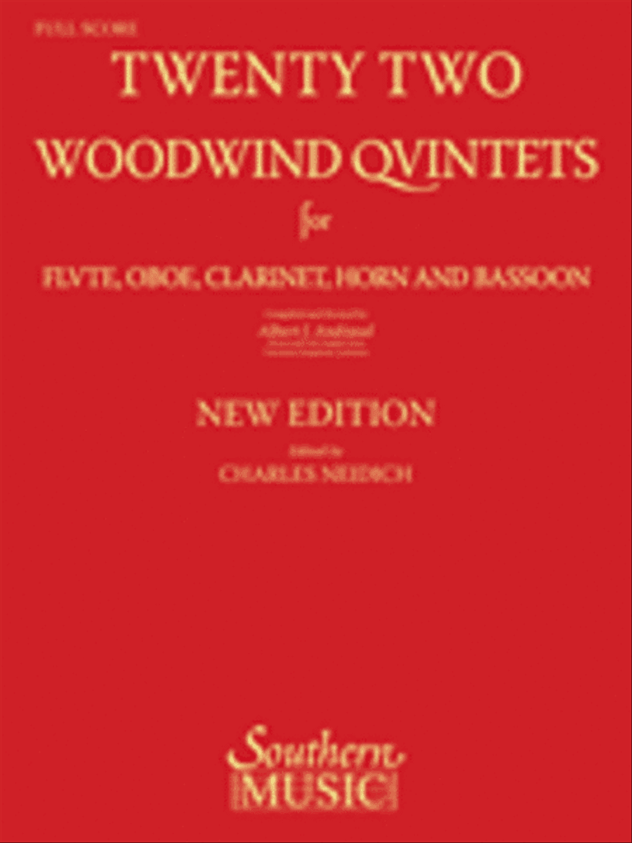 22 Woodwind Quintets – New Edition