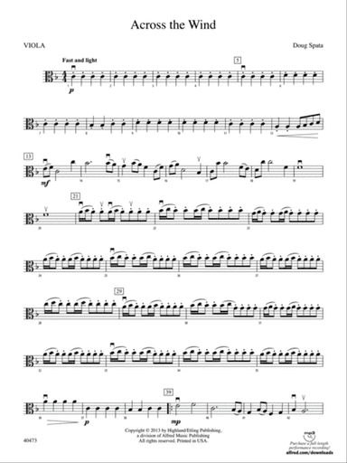 Across the Wind: Viola