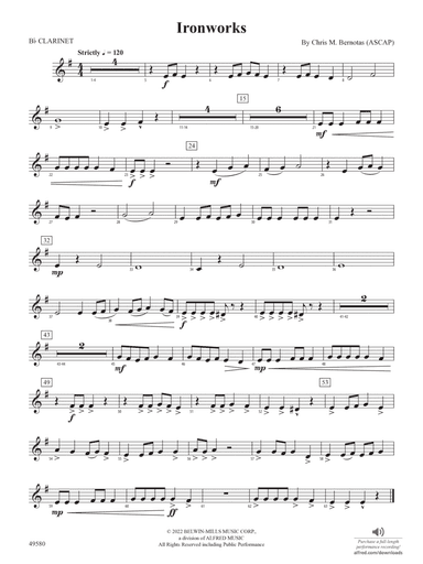 Ironworks: 1st B-flat Clarinet