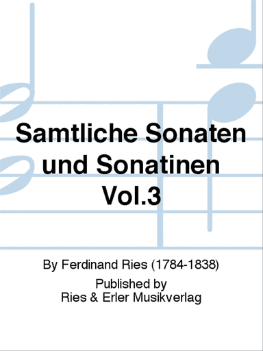 Sämtliche Sonaten Und Sonatinen Vol. 3