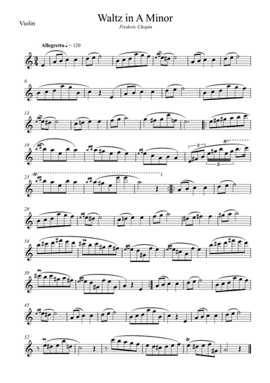 Waltz in A Minor (Chopin)