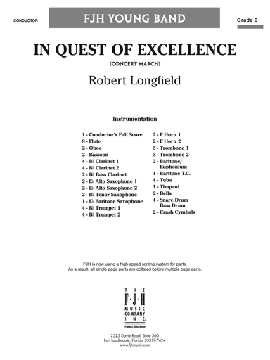 In Quest of Excellence: Score