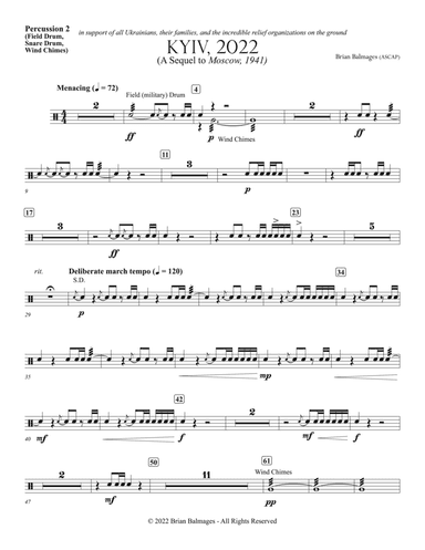Kyiv, 2022: 2nd Percussion