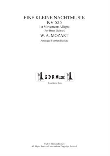 Eine Kleine Nachtmusik 1st Movement Allegro for Brass Quintet