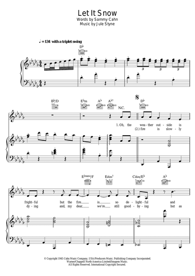 Let It Snow! Let It Snow! Let It Snow!