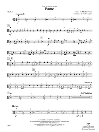 Fame (from the motion pictureFame): Viola