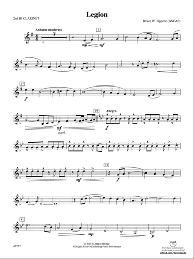 Legion: 2nd B-flat Clarinet