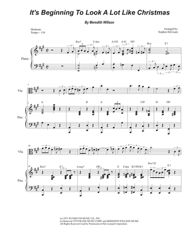 It's Beginning To Look Like Christmas