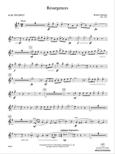 Resurgences: 1st B-flat Trumpet