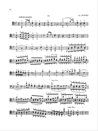 Duport: Twenty-one Etudes
