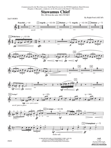 Stawamus Chief: 2nd F Horn