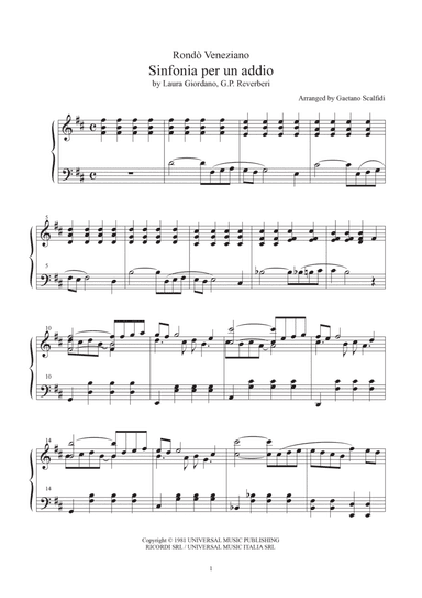 Sinfonia Per Un Addio