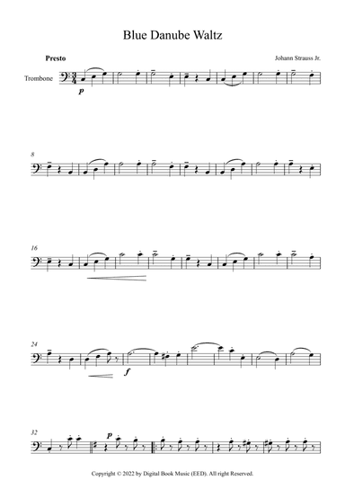 Blue Danube Waltz - Johann Strauss Jr. (Trombone)