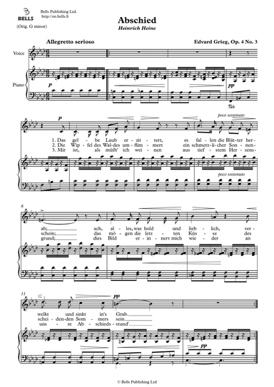 Abschied, Op. 4 No. 3