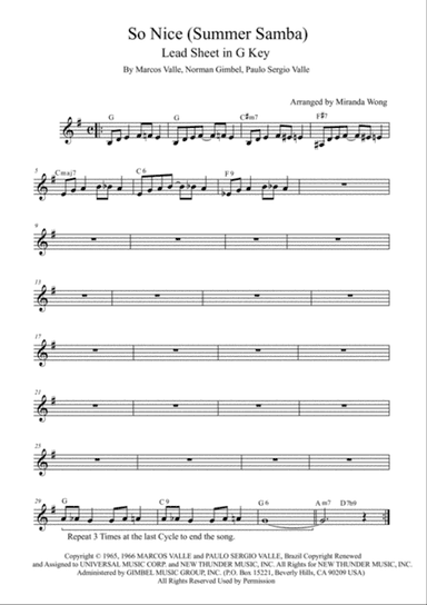 So Nice (summer Samba)