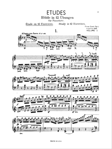 Liszt: Etudes (Volume I)