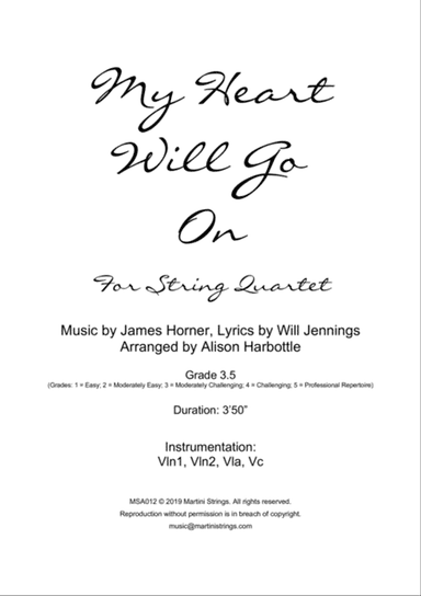 My Heart Will Go On (Love Theme from Titanic)