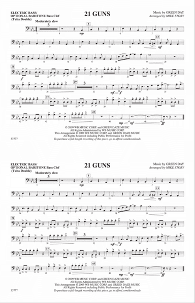 21 Guns: Electric Bass