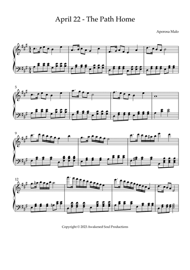 April 22 - The Path Home