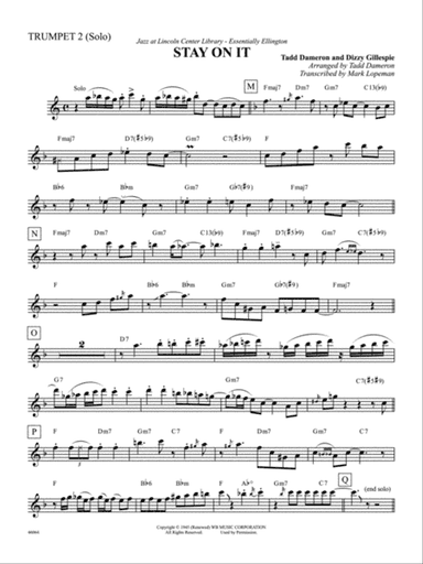 Stay On It: Solo Trumpet