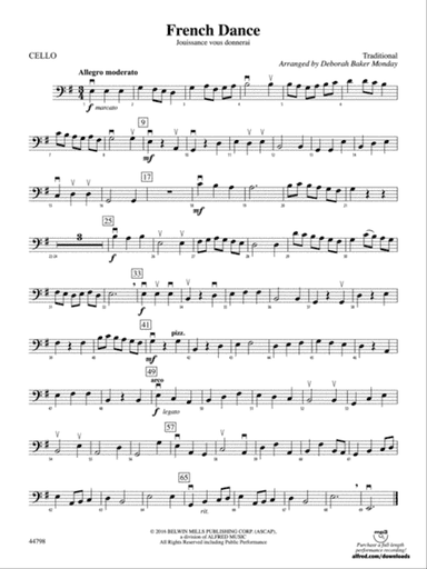 French Dance: Cello
