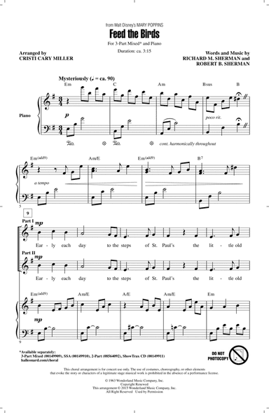 Feed The Birds (from Mary Poppins) (arr. Cristi Cary Miller)