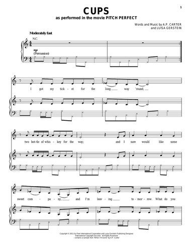 Cups (When I'm Gone)