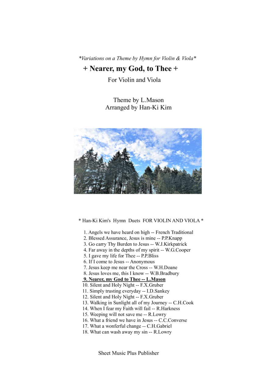 Nearer my God to Thee (For Violin and Viola)