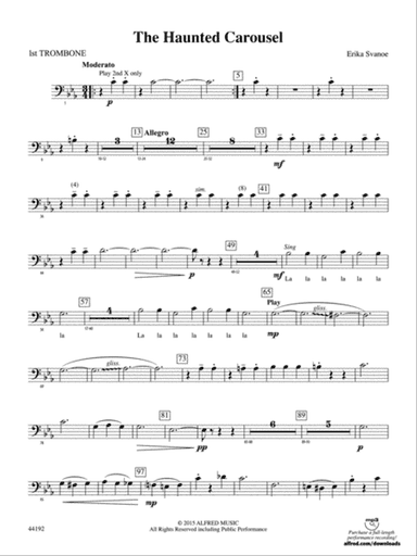 The Haunted Carousel: 1st Trombone