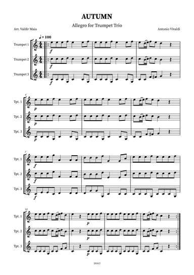 Autumn - The Four Seasons for Trumpet Trio