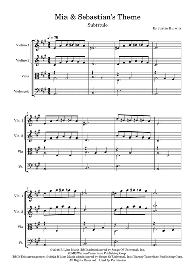 Mia & Sebastian's Theme