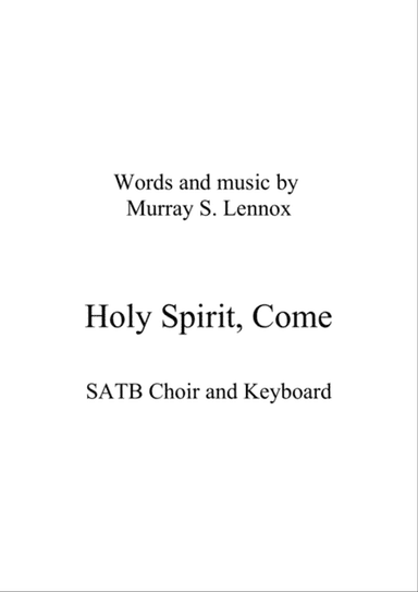 Holy Spirit, Come