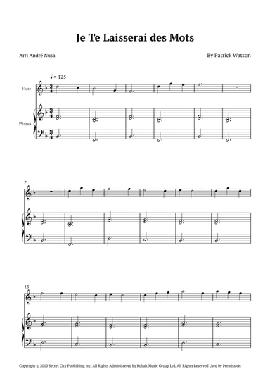 Je Te Laisserai Des Mots