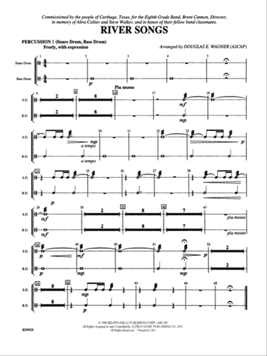 River Songs: 1st Percussion