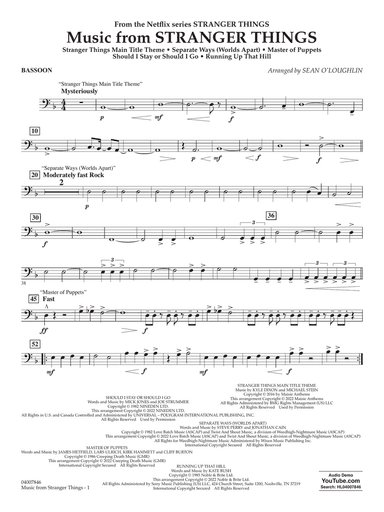 Music from Stranger Things - Bassoon