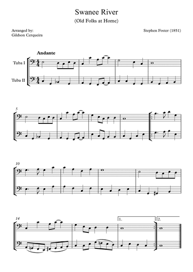 Swanee River (Old Folks at Home)